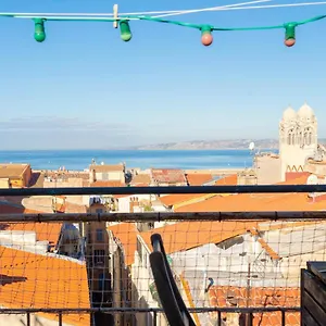 Terrasse Vue Mer&quartier Historique Vieux Port Marseille